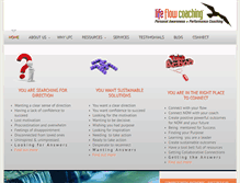 Tablet Screenshot of lifeflowcoaching.com